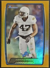 2013 Bowman Gold Rainbow Foil #116 Ezekiel Ansah Rookie RC SP /399 Detroit Lions