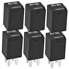 Automotive Relays 13500113 8430 for GM Pack of , Multi-Function 4-Pin Relay 6