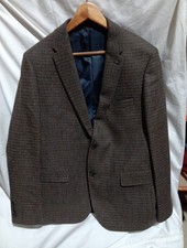 TU Man Tweed Tailored Fit Wool Blend Blazer Jacket 42R (Southend)