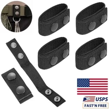 2/4Pcs Belt Keeper Duty Tactical Belt Security with Double Snaps for Wide Belt