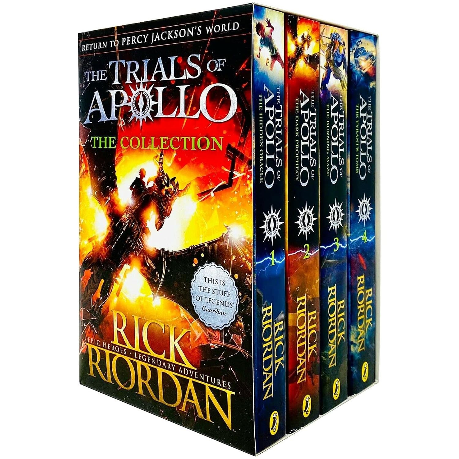 The Trials of Apollo Series Books 1 - 4 Collection Set by Rick Riordan Tyrants