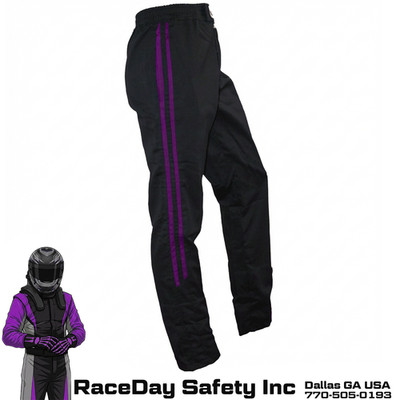K1 RaceGear Challenger Racing Pants Kid's and Adults SFI 3.2A/1 Black/Purple