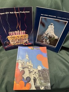 Walt Disney Productions Annual Reports 1976, 1977, 1979 Shareholders & Employees
