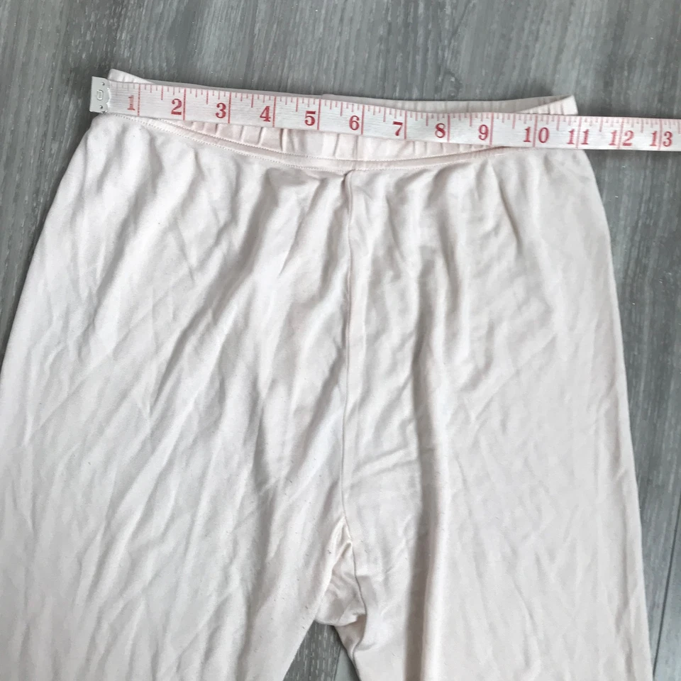 Шелковые брюки шелковицы женские маленькие розовые базовый слой зимние приталенные эластичные - Изображение 3 из 4