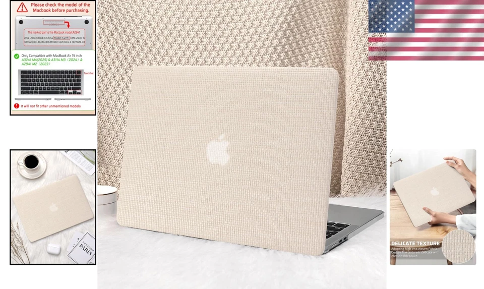 Funda Protección Ultra Delgada 360° para MacBook Air 15' M2/M3/M4 - Diseño Elegante Foto 2 de 4