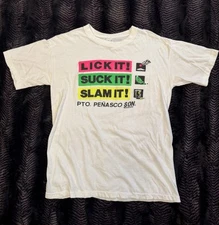 Vintage 80s Tequila Lick Suck Slam it Single Stitch Shirt Adult Medium Mexico