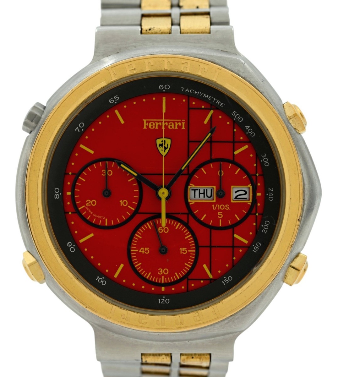 Ferrari by Cartier 40mm Men's Quartz Chronograph (Seiko 7A38) Red