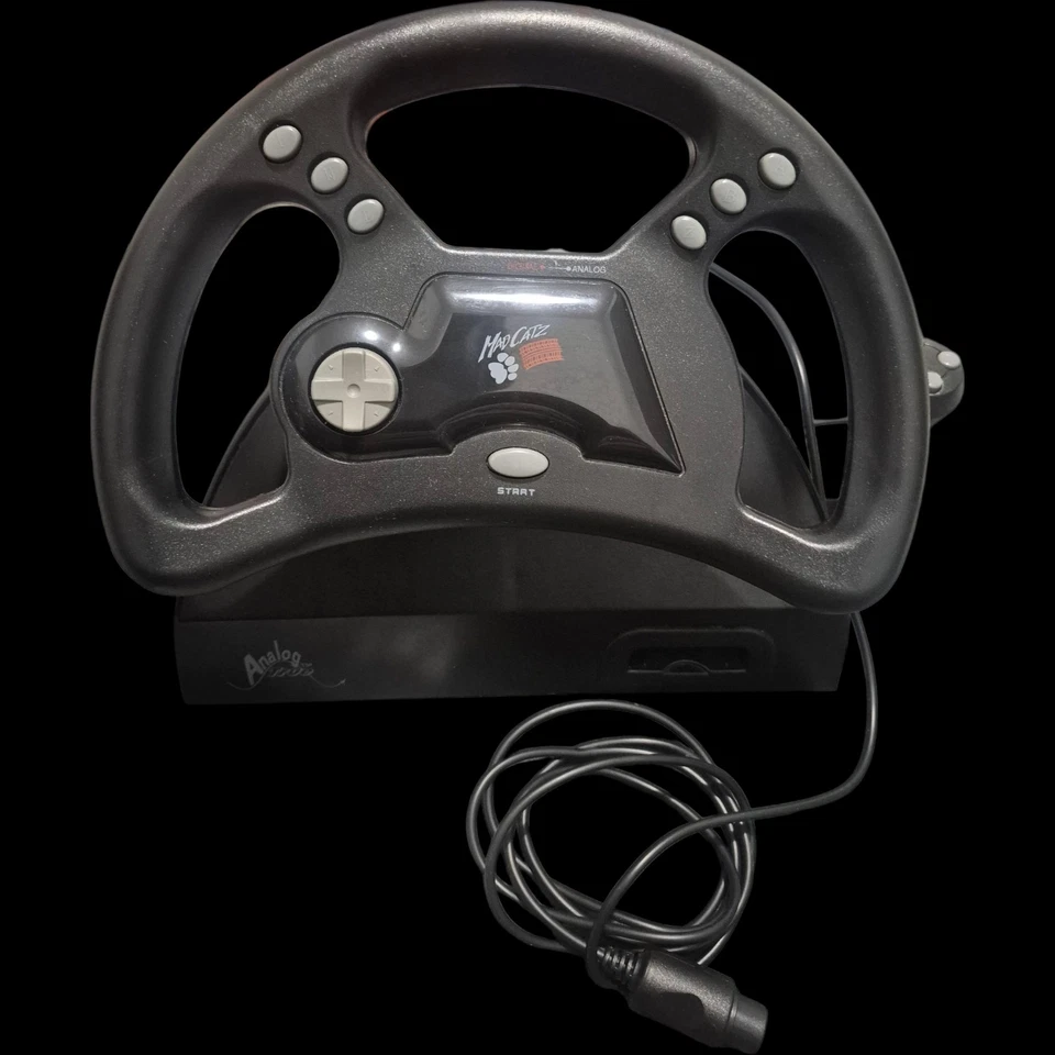 Mad Catz Analog True Digital Racing Steering Wheel & Pedals for Nintendo 64 N64 - Image 2 of 4