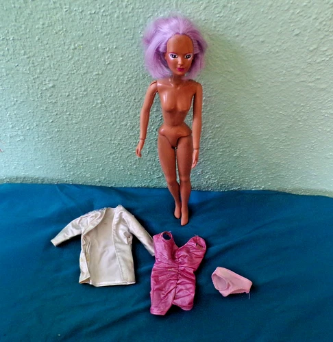 JEM and The Holograms Shana Purple Hair VTG 1985 Doll Hasbro original dress
