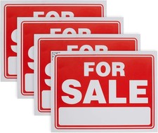 9" X 12" Sale Sign for Car and Auto Sales - Rust Free Clear and Visible Text ...