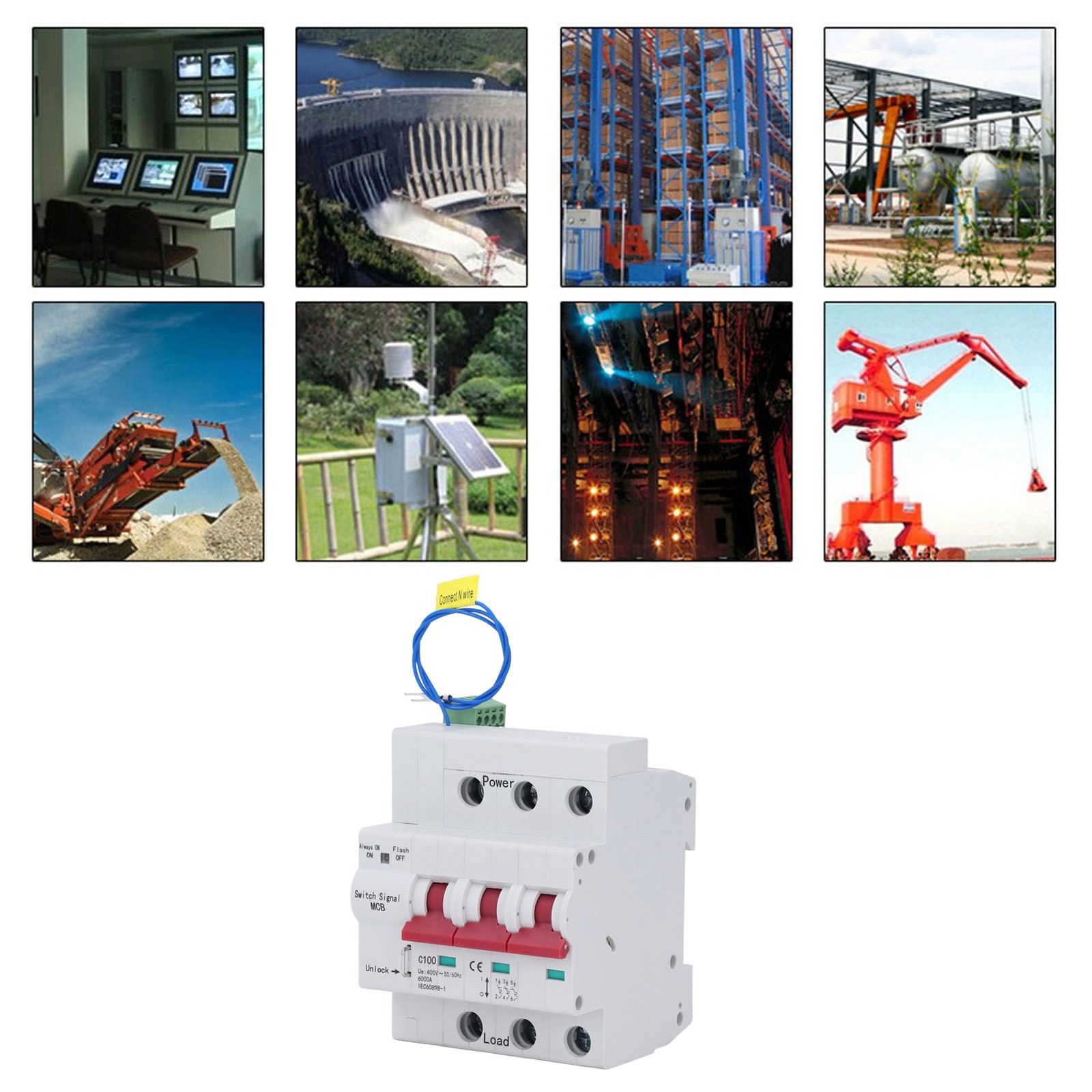 Miniature Circuit Breaker RS485 Circuit Breaker AC400V 3P For Industrial
