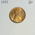 1937 (P) Lincoln Wheat Cent BU Red Philadelphia Mint