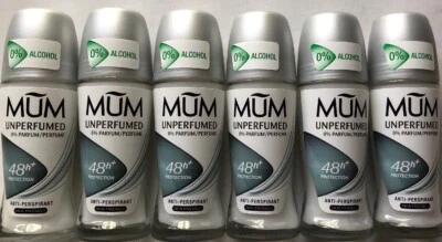 Mum Deo Roll-On ohne Parfüm parfümfrei 6x 50 ml