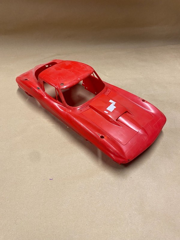 Vintage Monogram 65 Corvette Sting Ray Body Model Kit Collectible! 1:12 R/C USED