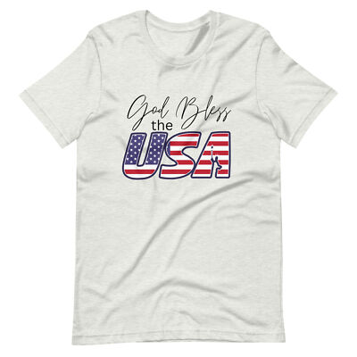 God Bless the USA 4th of July Patriotic Unisex t-shirt S,M,L,XL,2X,3X,4X