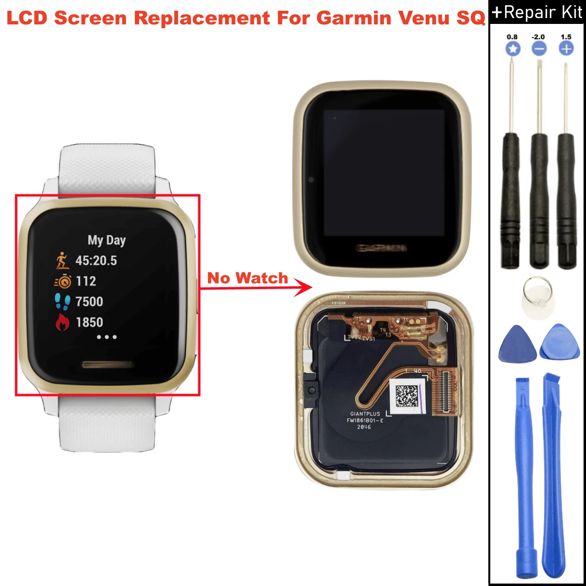 Garmin watch hotsell screen replacement