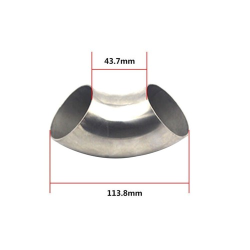 2/2.5/3 inch Elbow Exhaust Pipe 90 Degree Bend Exhaust Pipe Stainless Steel AU - Picture 6 of 15