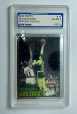 KEVIN McHALE ROOKIE CARD 1981-82 TOPPS #E75 GRADED PGS NM-MINT 8 CELTICS CHAMP