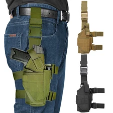 Drop Leg Holster Thigh Pistol Gun Holster Right Handed Adjustable Thigh Holster