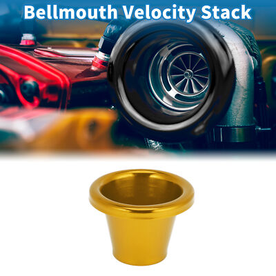 Velocity Stack Bellmouth 1,85'' ID 3,39'' OD Turbo Motor Luftansaugung Goldton