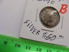  Ancient Roman  SILVER Plated Coin...Later Roman coins often plated.(B)