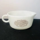Vintage Pyrex Woodland Brown Floral Gravy Boat Only - No Underplate
