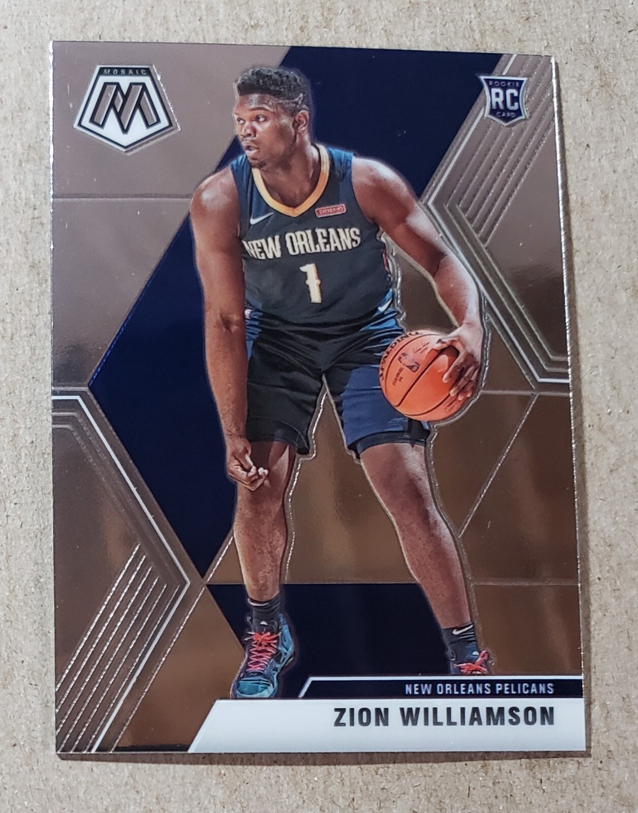 2019-20 Panini Mosaic Zion Williamson RC #209 New Orleans Pelicans Rookie