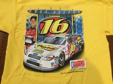 Vintage NASCAR Greg Biffle 3M Post-it 2 Sided Print  Shirt NOS Deadstock XL