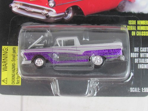 Racing Champions Hot Rod Magazine #36 1957 Ford Ranchero Silver & Purple - Picture 2 of 5