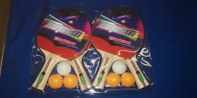 Tischtennis Family Set 4 x Tischtennisschläger 6 x Bälle ''Double Power''