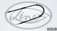 Linex 35.02.38 Handbremsseil L/R Rechts, Links FüR Kangoo Express 2 1.2-1.6ALK