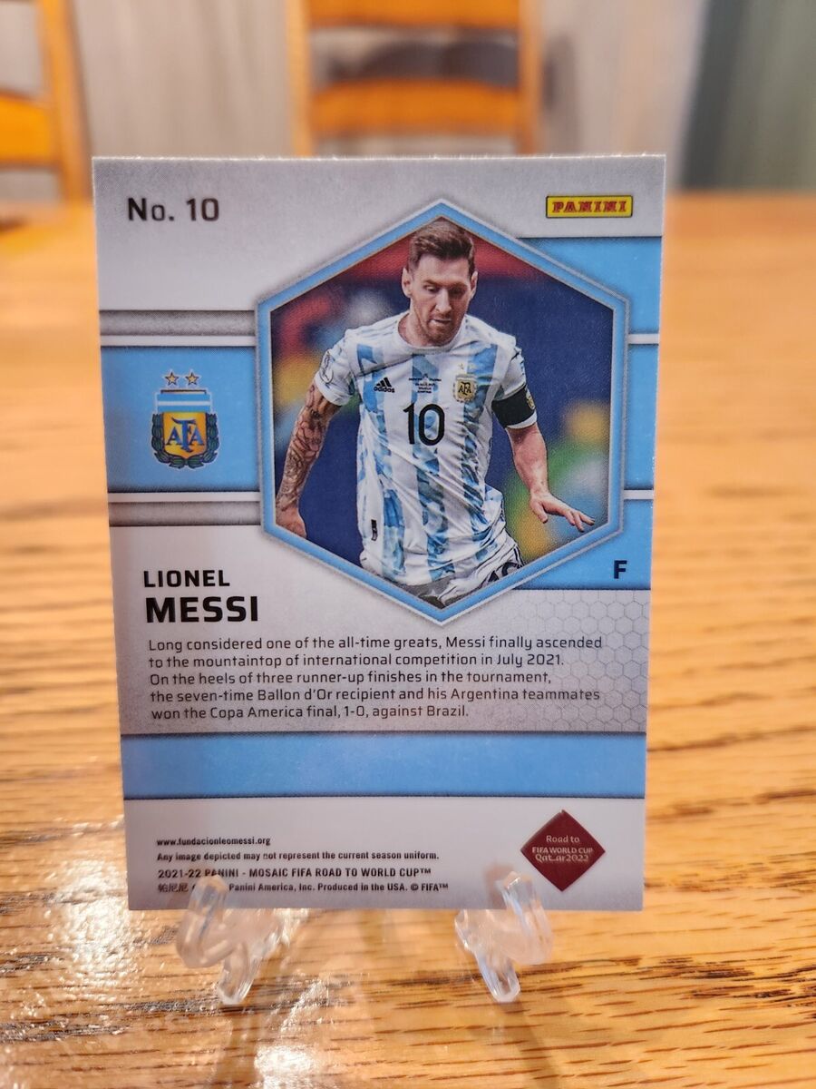 Lionel Messi Road to the World Cup Qatar 2022 Panini Mosaic Lionel Messi Road to the World Cup Qatar 2022 Panini Mosaic