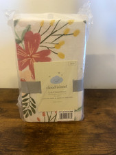 Cloud Island Crib Fitted Sheets With Floral Pattern. Brand new, still in plastic