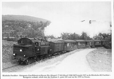 Bellingrodt AK · Dampf-Lok 5 (77 005) - FKE - Königstein/Ts. - 1947