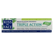 Fluoride Free Triple Action Gel Toothpaste 4.5 oz By Kiss My Face