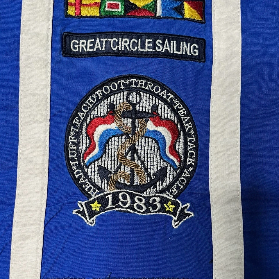 Swagnificent Raw Blue 4XL Blue Sailor Patch Very Rare Men Button Up - Image 4 of 4