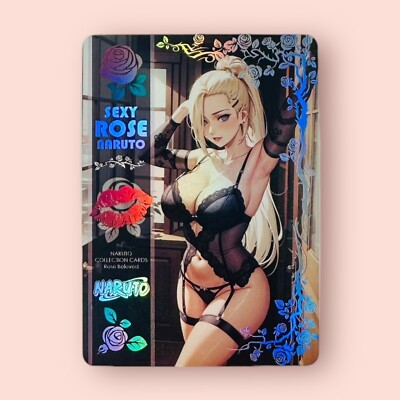 Ino Yamanaka Sexy Rose Naruto Waifu CCG HOLO Foil Goddess Story