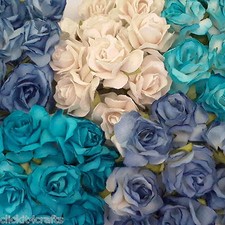 25 Paper Flowers Wedding Decoration Scrapbook Card Dolls Craft Supplies ZR22-607