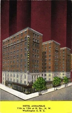 Buildings of Hotel Annapolis, Washington, DC Postcard