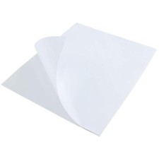 8.5" x 11" Printable White Sticker Paper Full Sheet Label, Matte, for Laser ...