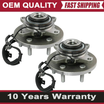 4WD Front Wheel Bearing & Hub Assembly Pair For 2015-2017 Ford Expedition 6 Lug