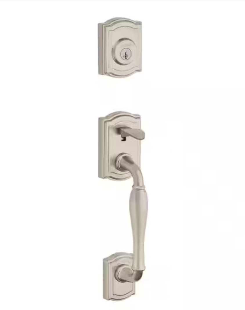 Baldwin Wesley Front Entry Handleset with Interior Knob Featuring