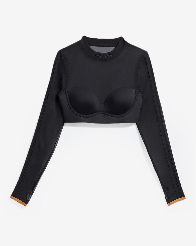 Adidas Beyonce Women's IVY PARK IVP LS Mesh Crop Top GP4746 Adidas Beyonce Women's IVY PARK IVP LS Mesh Crop Top GP4746