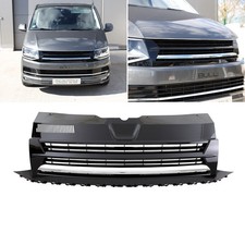 Kühlergrill Schwarz Glanz Chrom ohne Emblem für VW T6 Bus Transporter 2015-2019