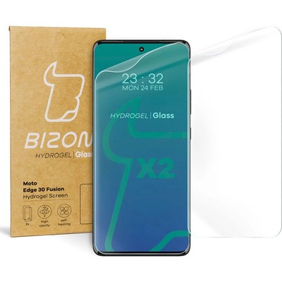 2x Schutzfolie für Motorola Edge 30 Fusion Bizon Displayschutzfolie Folie Film