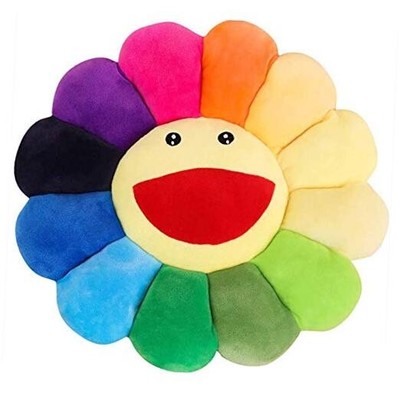  Flower Plush Pillow, Sunflower Pillow Soft & 1 Count (Pack of 1) Colorful