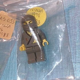 7 LEGO 6093 Ninja Skeleton Minifigures Black Gray Robber Samurai Flying Fortress