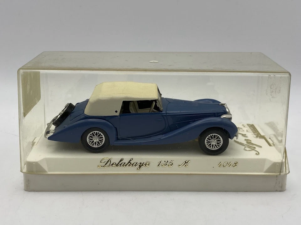 SOLIDO Delahaye 135 M 1938 1:43 azul capota beige Ref: 4048 coche diecast - Imagen 3 de 4