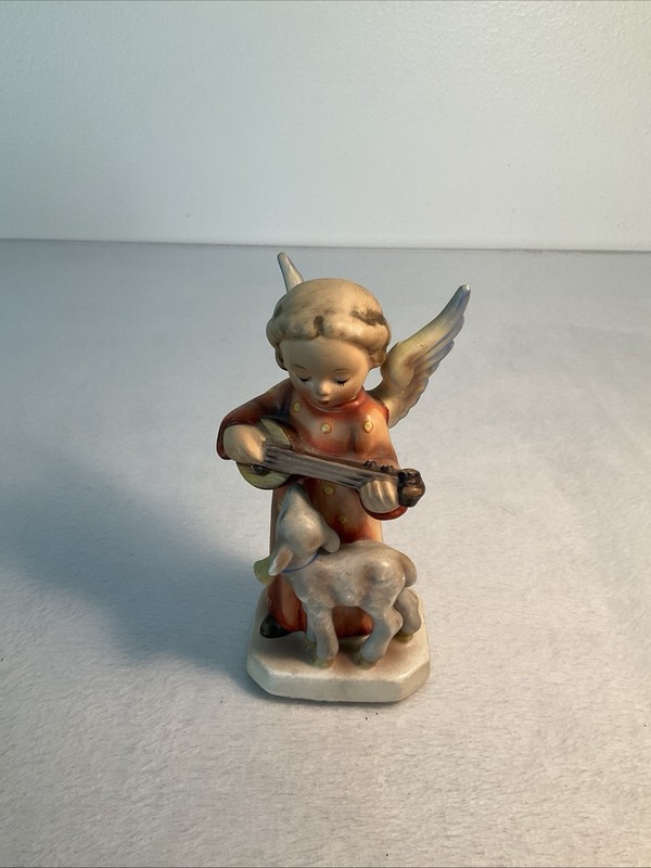 Hummel Angel Serenade with Lamb & Mandolin Figurine #83 5 1/2" TMK 2