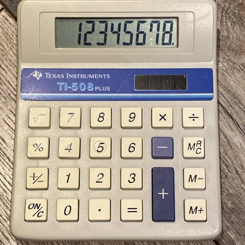 Texas Instruments TI-508 Calculator Solar Powered Desktop - Picture 2 of 3